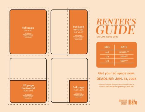 Advertise in the Renter's Guide. It contains ad sizes and pricing.